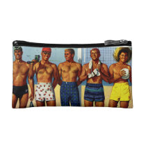1950s Beach Dudes Makeup Bag