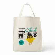 1950s Chick Tote Bags