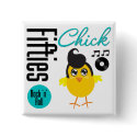 1950s Chick buttons by chicktshirts 1950s Chick buttons