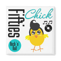 1950s Chick Refrigerator Magnets