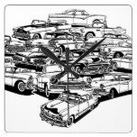 1950's Classic Cars Wall Clock