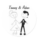 1950's Couple Stickers