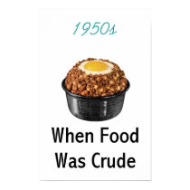 1950s Crude Food posters by Miles_Harrison 1950s Crude Food posters