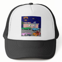 1950s Diner Route 66 and Vintage Cars hats