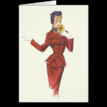 1950's Fashion - Note or Greeting Card cards