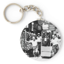 1950's Garment District, New York City Photo Keychain