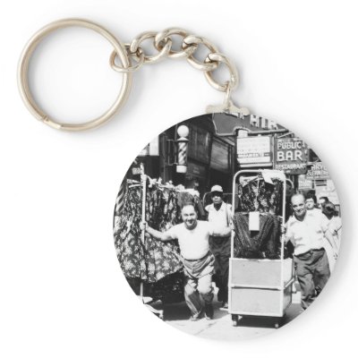 1950's Garment District, New York City Photo Keychain by MyOtherPlanet