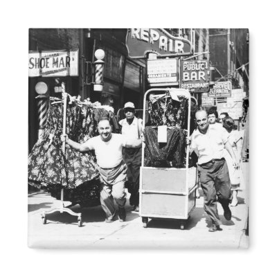 1950's Garment District, New York City Photo Fridge Magnets by MyOtherPlanet