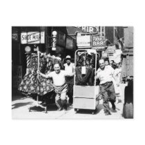 1950's Garment District, New York City Photo Post Card