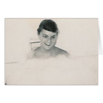 1950's lady in bath tub card by amazingvintage 1950's lady in bath tub card