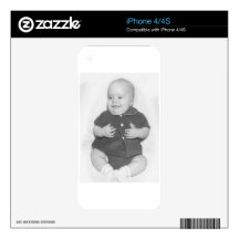 1950's Portrait of Baby Boy Skins For The iPhone 4S