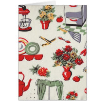 1950's Retro Designs Greeting Cards