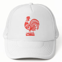1950s Rooster Mesh Hats