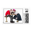 1950's Soda Shop Couple postage