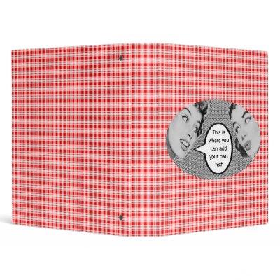 1950s Talking Women Binder by grnidlady