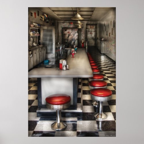 1950's - The Ice Cream Parlor print