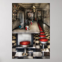 1950's - The Ice Cream Parlor Print