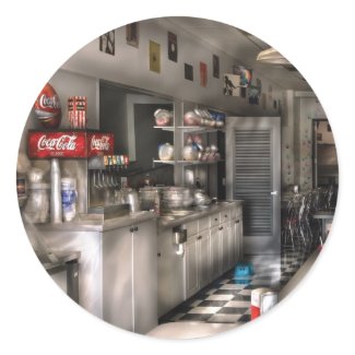 1950's - The Soda Fountain sticker Coca Cola