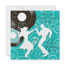 1950's Theme Birthday Party Invitations
