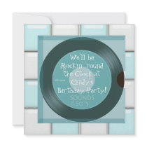 1950's Theme Birthday Party Invitations