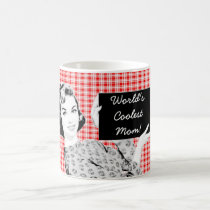 1950s Woman with a Sign V2 Mom mugs