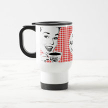 1950s Woman with a Teacup V2 Coffee Mugs