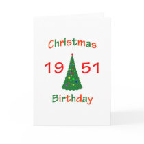 1951 Christmas Birthday Card