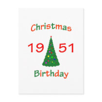 1951 Christmas Birthday Post Cards