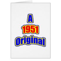 1951 Original Bl Red Card
