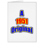 1951 Original Bl Red Card