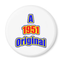1951 Original Bl Red Fridge Magnets