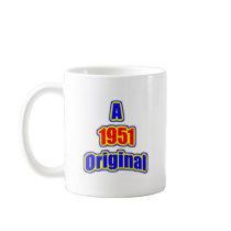 1951 Original Bl Red Coffee Mugs