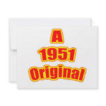 1951 Original Red Personalized Invitation