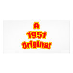 1951 Original Red Personalized Photo Card