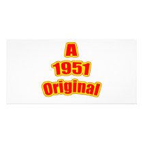 1951 Original Red Personalized Photo Card