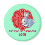1951 The Year of the Rabbit Gifts Refrigerator Magnet