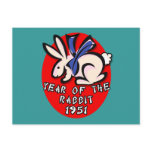 1951 Year of the Rabbit Apparel and Gifts Postcard