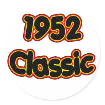 1952 Classic Round Sticker