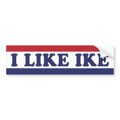 1952 Eisenhower Bumper Sticker by stickerrick