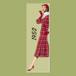 1952 Fashion Bookmark Red Business Card