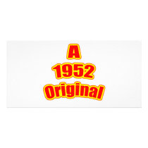 1952  Original Red Customized Photo Card