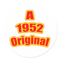 1952  Original Red Sticker
