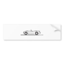 1953 1954 1955 Corvette Bumper Sticker