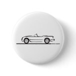 1953 1954 1955 Corvette Pinback Button