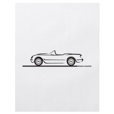 1953 1954 1955 Corvette Full Color Flyer by frengi
