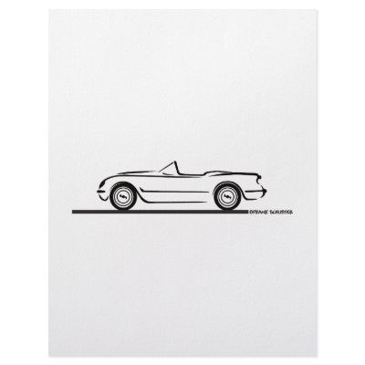 1953 1954 1955 Corvette Custom Letterhead by frengi