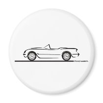 1953 1954 1955 Corvette magnets