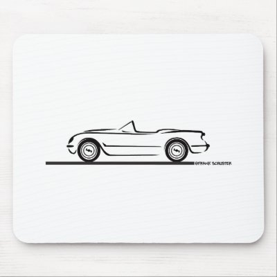 1953 1954 1955 Corvette Mousepad by frengi