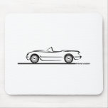 1953 1954 1955 Corvette Mousepad