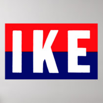 1953 Ike for President Poster